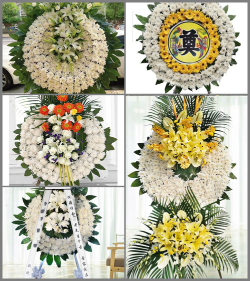 湖北随州市广水市城郊街道板子桥村花圈速递